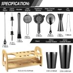 Accessoires bar11 pièces barman ensemble doutils boston shaker boîtes passoire À cocktail double - type ... Accessoires bar11 pièces barman ensemble doutils boston shaker boîtes passoire À cocktail double - type ...
