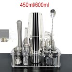 Accessoires barshaker cocktail barre inox outils kit de barman 13 pièces avec support et livret de - ... Accessoires barshaker cocktail barre inox outils kit de barman 13 pièces avec support et livret de - ...