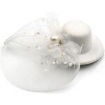 Accessoire cheveux chapeau blanc sp�cial mariage