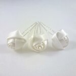Accessoires cheveux - epingle cheveux fleur / pic  cheveux mariage lot 3pcs - blanc