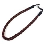 Accessoires cheveux - headband - bandeau - serre t�te tress� cheveux - auburn