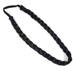 Accessoires cheveux - headband - bandeau - serre tte tress cheveux large - noir