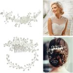 Accessoire cheveux - mariage - bandeau et peigne - fleurs - strass - perles - 22cm et 34cm Accessoire cheveux - mariage - bandeau et peigne - fleurs - strass - perles - 22cm et 34cm