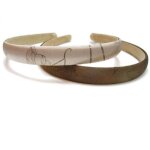 Accessoires cheveux - serre t�te / headband imprim� - marron