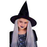 Accessoire de costume - chapeau de sorci�re - noir - peluche - taille unique