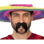 Accessoire d�guisement - atosa - moustache g�ante - marron - 1 pi�ce - adulte mixte