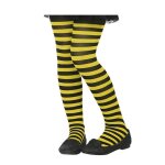 Accessoire d�guisement - non sp�cifi� - collant ray� jaune et noir - taille unique - enfant - fille