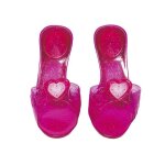 Chaussures de déguisement - non spécifié - modèle enfant - rose - plastique - effet pailleté Chaussures de déguisement - non spécifié - modèle enfant - rose - plastique - effet pailleté