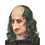 Accessoire d�guisement vendu seul - perruque chauve avec longs cheveux verts adulte
