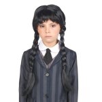 Accessoire - perruque gothique  tresses noires enfant