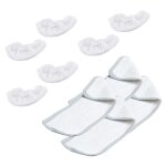 Accessoires - domena polti - lot de 4 lingettes + 6 bonnettes - compatible avec nettoyeur vapeur - mixte ...
