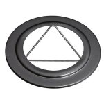 Accessoire - email - rosace - 150 mm - noir - haute temp�rature