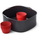 Accessoire friteuse philips kit de patisserie et moules a muffins en silicone pour airfryer xxl hd9957 ...