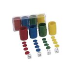 Accessoires pour jeu de ludo - dés - pions - gobelets Accessoires pour jeu de ludo - dés - pions - gobelets
