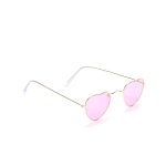 Accessoire - lunettes roses coeur monture m�tal adulte