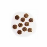 Accessoire pour maquette de bateau en bois : caps de mouton 7mm noyer x 25