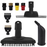 Pour accessoires de nettoyeur vapeur karcher brosse ronde raclette � vitres pour karcher sc1 sc2 sc3 ...