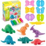 Accessoire pte  modeler - dinosaure - kit cratif - 5 couleurs - jouets ducatifs - 3 ans et plus