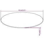 Accessoire plateau de table transparent - lemon� dessus de table - ronde en - verre tremp� 300 mm 371 ...