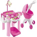 Accessoires poupon - ecoiffier - nursery superpack 2 en 1 - 14 pices - 2 espaces de jeu - mixte