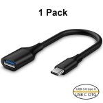 Accessoires tlphonecble otg usb 3. 0 femelle vers type c mleadaptateur de donnesnoirpour - type ...