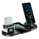 Accessoires tlphonestation de charge sans fil 4 en 1 pour iphone 13 pro max 12 iwatch samsung galaxy ...