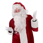 Accessoire - perruque et barbe de pre nol blanc adulte