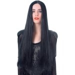 Perruque trs longue noire femme - 75cm
