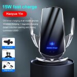 Chargeur sans fil voiture - accessoires voiture - type 02 - 15w - induction qi - charge rapide Chargeur sans fil voiture - accessoires voiture - type 02 - 15w - induction qi - charge rapide