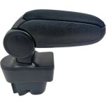 Accoudoir central durable en plastique et tissu noir haute qualite pour peugeot 207 / 207 cc / 207 sw ...