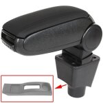 Accoudoir pour dacia sandero i - modecar - cuir synth�tique noir - kit de montage inclus