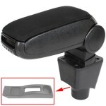 Accoudoir pour dacia sandero i - modecar - tissu noir - kit de montage inclus - compatible dacia sandero ...