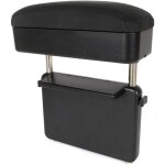 Accoudoir universel pour voiture - r�glage de hauteur 30 - 38 cm - noir - cuir synth�tique - compartiment ...