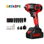 Acelife cl� � chocs �lectrique sans fil boulonneuse � chocs - 6 douilles � chocs 17 - 18 - 19 - 20 - ...