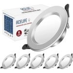 Acelife spot led encastrable extra platencastré lampe plafonnier 7w 700lumen blanc froid 6000k aluminium ... Acelife spot led encastrable extra platencastré lampe plafonnier 7w 700lumen blanc froid 6000k aluminium ...