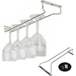 Acier inoxydable rangement support verre a pied coupe casier a vin porte - verre 35cm