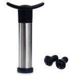 Acier inoxydable  vide pompe saver vin avec 2 bouchons