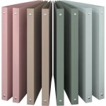 Acropaq 12x classeur a4 - 4 anneaux - dos 25 cm pour 100 feuilles - �tiquettes de dos - pp - souple - ...