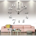 Acrylique quartz cratif bricolage aiguille des horloges modernes montres grande horloge murale sticker ...