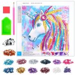 Activites manuelles filles 7 8 9 10 ans cadeaux anniversaire kit peinture diamant numero enfant oisirs ...