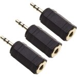 Adaptateur de 35 � 25 mm de 3. 5 mm femelle � 2. 5 mm m�le fiche st�r�o pour casque jack connecteur aux ...