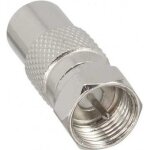 Adaptateur antenne tv / sat - coaxial 95mm mle / fiche f mle