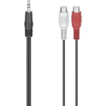Adaptateur audio - hama - 00205185 - jack mle 3. 5 mm - 2x cinch / rca - noir