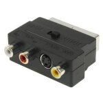 Adaptateur audio rca rgb scart mâle à s vidéo et 3 Adaptateur audio rca rgb scart mâle à s vidéo et 3