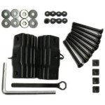 Adaptateur barres de toit acier pour porte - skis menabo frozen alu silver ice et yelo - menabo