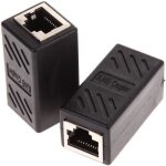 Adaptateur ethernet - xlq - coupleur rj45 - 2 pack - plaqu� or - cat7 / cat6