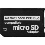 Adaptateur de carte micro sd � ms m�moire stick pro