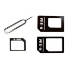 Adaptateur carte sim nano micro sim iphone 4 4s 5