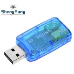 Adaptateur de carte son usb 2. 0 vers 3d puce cm108 virtuel 5. 1 ch piste sonore [28f50a4]