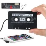 Adaptateur cassette pour lecteurs ou autoradios (couleur noir)